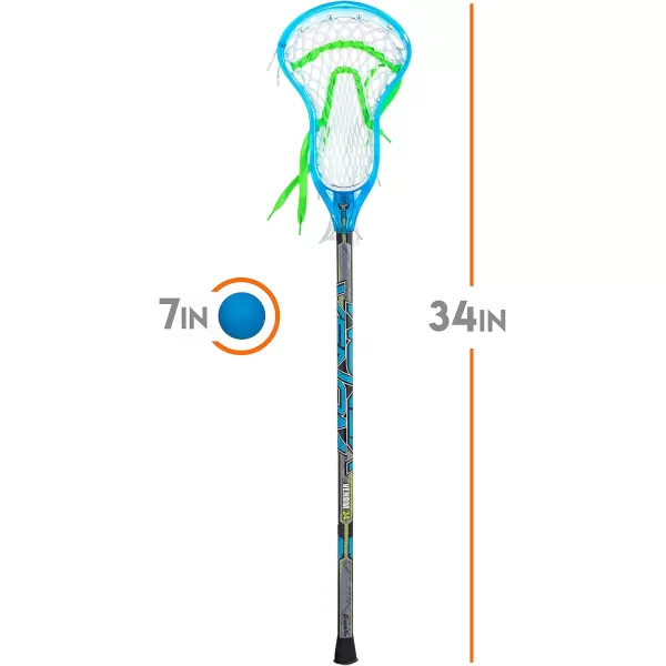 Franklin Sports Kids Mini Lacrosse Stick  Ball Set  Venom Youth Plastic Lacrosse Stick for Beginners  Perfect Set for Kids  ToddlersBlue