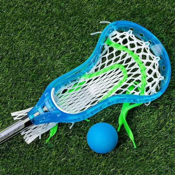 Franklin Sports Kids Mini Lacrosse Stick  Ball Set  Venom Youth Plastic Lacrosse Stick for Beginners  Perfect Set for Kids  ToddlersBlue