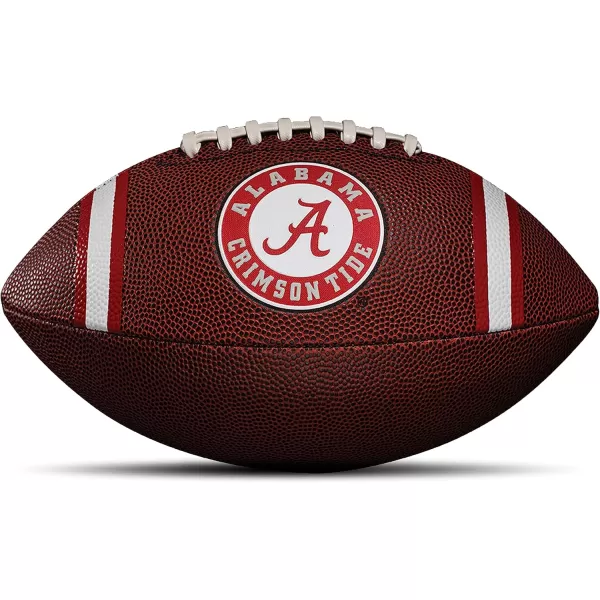 Franklin Sports Kids NCAA Youth Football  Official College Team Football with Team Logos  Junior Size FootballAlabama Crimson Tide