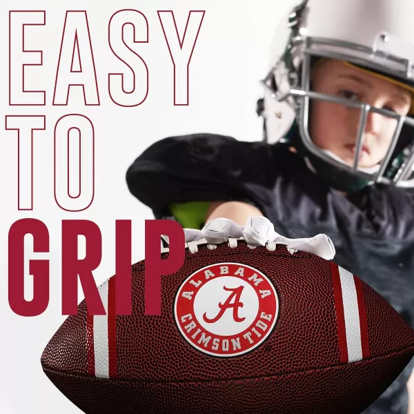 Franklin Sports Kids NCAA Youth Football  Official College Team Football with Team Logos  Junior Size FootballAlabama Crimson Tide