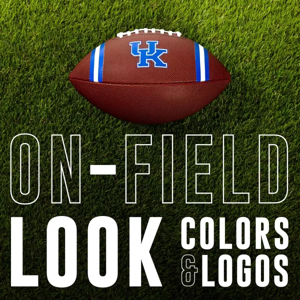 Franklin Sports Kids NCAA Youth Football  Official College Team Football with Team Logos  Junior Size FootballKentucky Wildcats