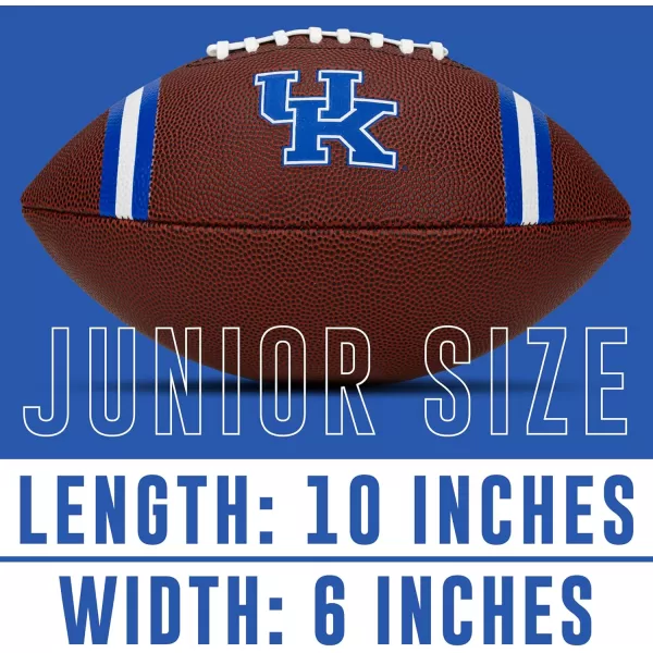 Franklin Sports Kids NCAA Youth Football  Official College Team Football with Team Logos  Junior Size FootballKentucky Wildcats