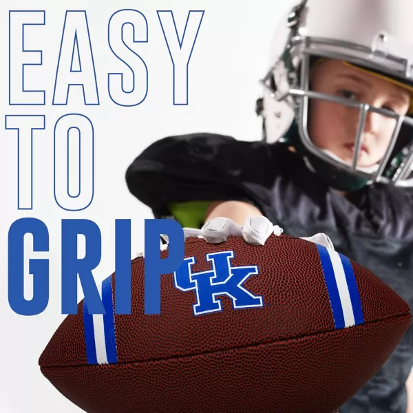 Franklin Sports Kids NCAA Youth Football  Official College Team Football with Team Logos  Junior Size FootballKentucky Wildcats