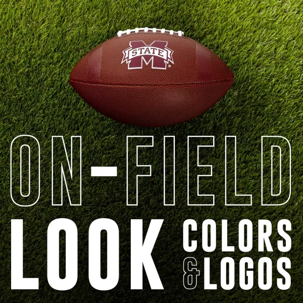 Franklin Sports Kids NCAA Youth Football  Official College Team Football with Team Logos  Junior Size FootballMississippi State Bulldogs