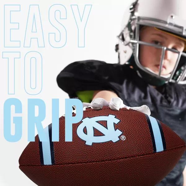 Franklin Sports Kids NCAA Youth Football  Official College Team Football with Team Logos  Junior Size FootballNorth Carolina Tar Heels