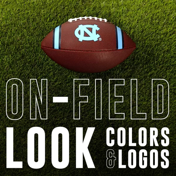 Franklin Sports Kids NCAA Youth Football  Official College Team Football with Team Logos  Junior Size FootballNorth Carolina Tar Heels