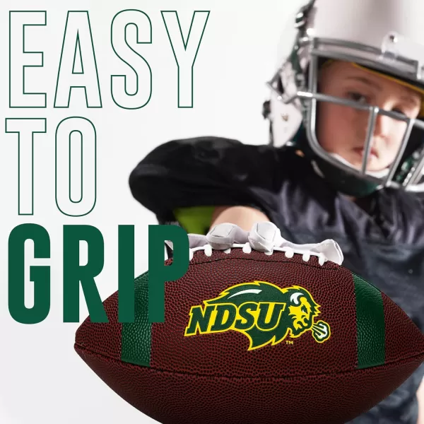 Franklin Sports Kids NCAA Youth Football  Official College Team Football with Team Logos  Junior Size FootballNorth Dakota State Bison