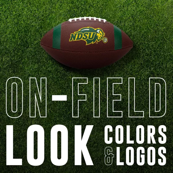 Franklin Sports Kids NCAA Youth Football  Official College Team Football with Team Logos  Junior Size FootballNorth Dakota State Bison