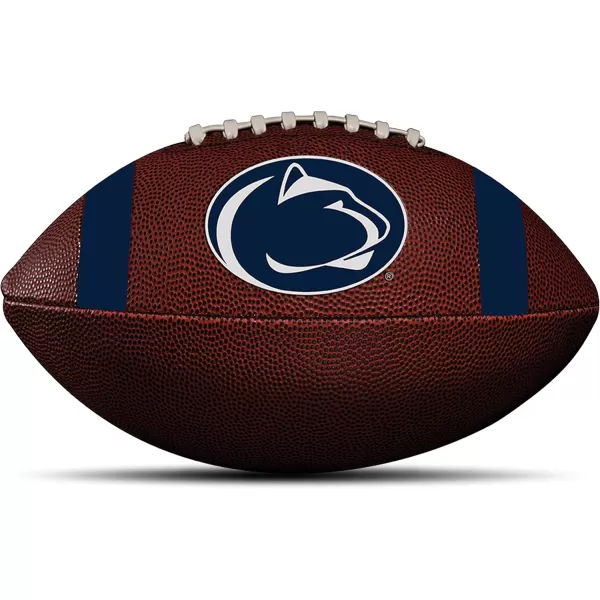 Franklin Sports Kids NCAA Youth Football  Official College Team Football with Team Logos  Junior Size FootballPenn State Nittany Lions