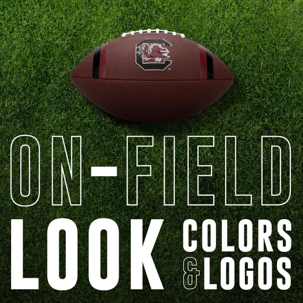 Franklin Sports Kids NCAA Youth Football  Official College Team Football with Team Logos  Junior Size FootballSouth Carolina Gamecocks
