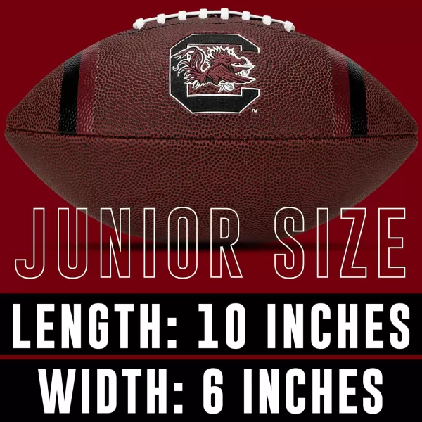 Franklin Sports Kids NCAA Youth Football  Official College Team Football with Team Logos  Junior Size FootballSouth Carolina Gamecocks