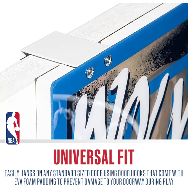 Franklin Sports NBA Team Over the Door Basketball Hoops  Kids Indoor Mini Basketball Hoop  Ball Set  NBA Fan Mini HoopsMinnesota Timberwolves