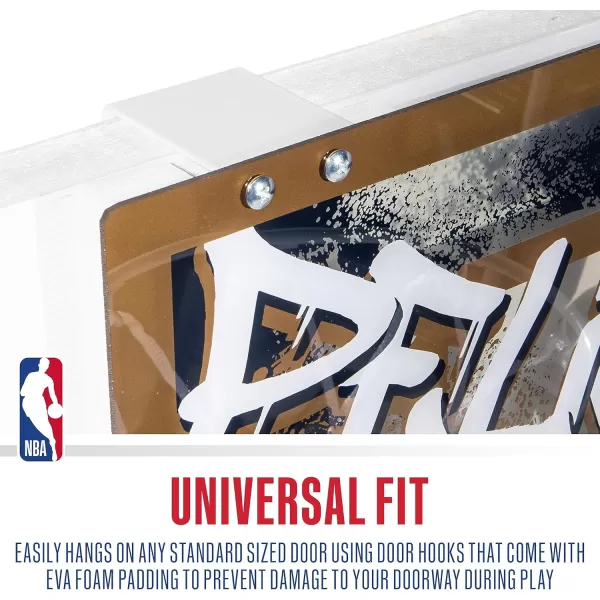 Franklin Sports NBA Team Over the Door Basketball Hoops  Kids Indoor Mini Basketball Hoop  Ball Set  NBA Fan Mini HoopsNew Orleans Pelicans