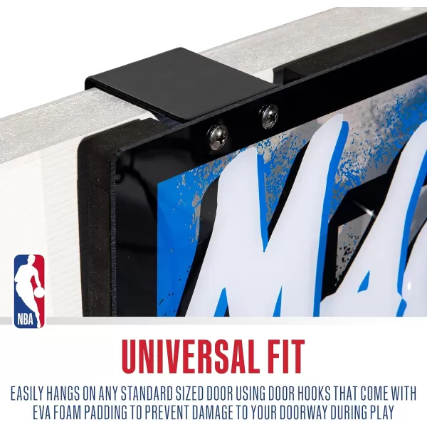 Franklin Sports NBA Team Over the Door Basketball Hoops  Kids Indoor Mini Basketball Hoop  Ball Set  NBA Fan Mini HoopsOrlando Magic