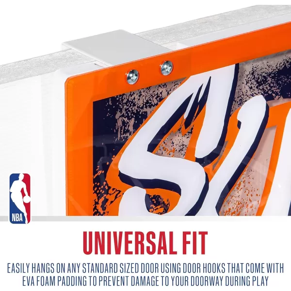 Franklin Sports NBA Team Over the Door Basketball Hoops  Kids Indoor Mini Basketball Hoop  Ball Set  NBA Fan Mini HoopsPhoenix Suns