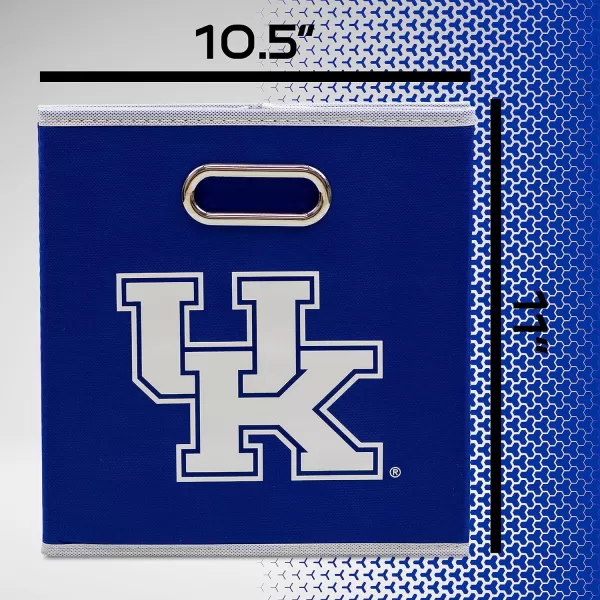 Franklin Sports NCAA College Team Fabric Storage Cubes Made to Fit Storage Bin Organizers 11x105x105Kentucky Wildcats