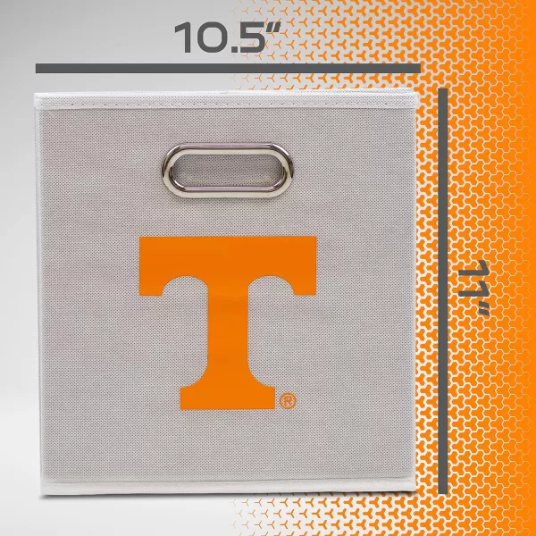 Franklin Sports NCAA College Team Fabric Storage Cubes Made to Fit Storage Bin Organizers 11x105x105Tennessee volunteers