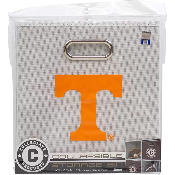 Franklin Sports NCAA College Team Fabric Storage Cubes Made to Fit Storage Bin Organizers 11x105x105Tennessee volunteers