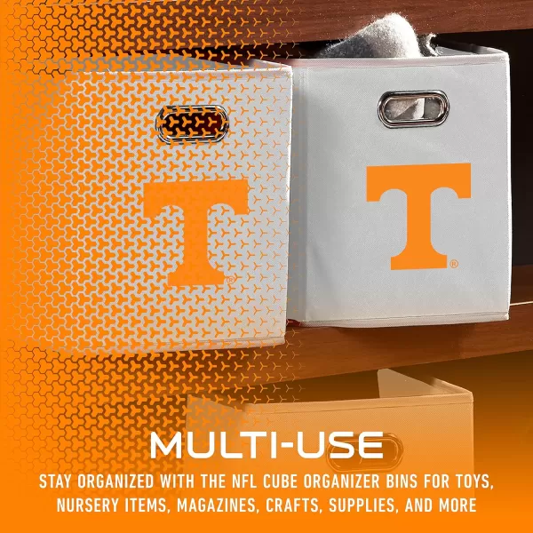 Franklin Sports NCAA College Team Fabric Storage Cubes Made to Fit Storage Bin Organizers 11x105x105Tennessee volunteers