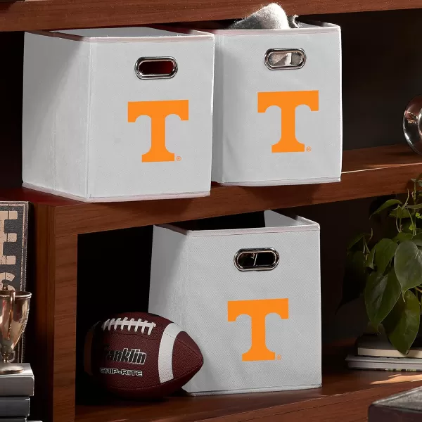 Franklin Sports NCAA College Team Fabric Storage Cubes Made to Fit Storage Bin Organizers 11x105x105Tennessee volunteers