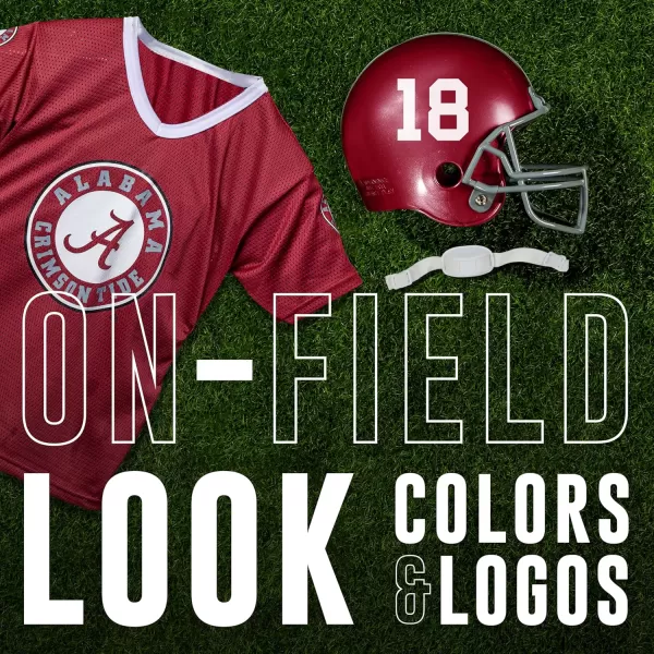 Franklin Sports NCAA Kids Football Helmet  Jersey Sets  College Uniform  Helmet Sets for Boys ampamp GirlsToy Kids Costume SetAlabama Crimson Tide