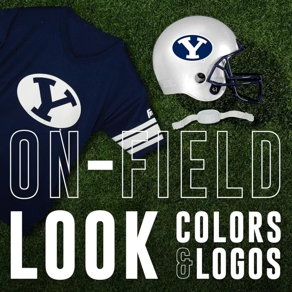 Franklin Sports NCAA Kids Football Helmet  Jersey Sets  College Uniform  Helmet Sets for Boys ampamp GirlsToy Kids Costume SetBYU Cougars