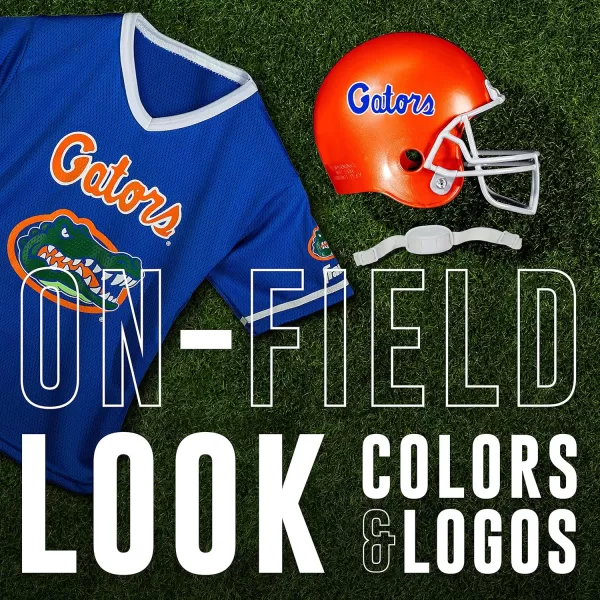Franklin Sports NCAA Kids Football Helmet  Jersey Sets  College Uniform  Helmet Sets for Boys ampamp GirlsToy Kids Costume SetFlorida Gators