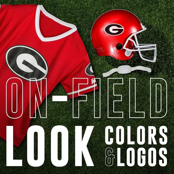 Franklin Sports NCAA Kids Football Helmet  Jersey Sets  College Uniform  Helmet Sets for Boys ampamp GirlsToy Kids Costume SetGeorgia Bulldogs