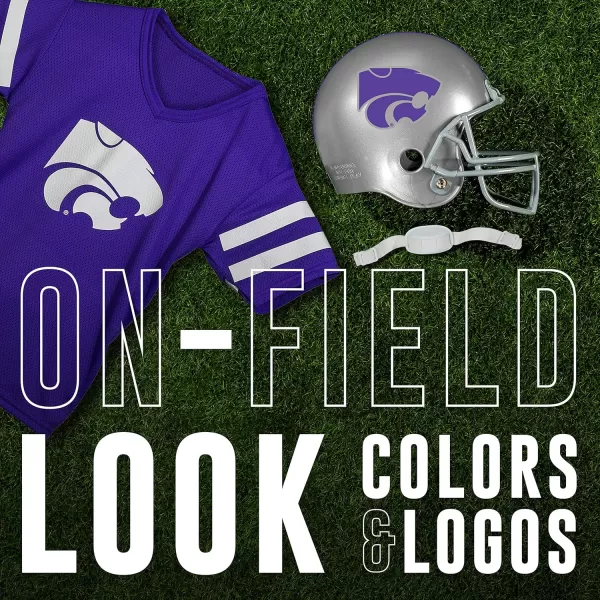 Franklin Sports NCAA Kids Football Helmet  Jersey Sets  College Uniform  Helmet Sets for Boys ampamp GirlsToy Kids Costume SetKansas State Wildcats