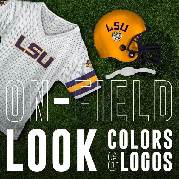 Franklin Sports NCAA Kids Football Helmet  Jersey Sets  College Uniform  Helmet Sets for Boys ampamp GirlsToy Kids Costume SetLSU Tigers