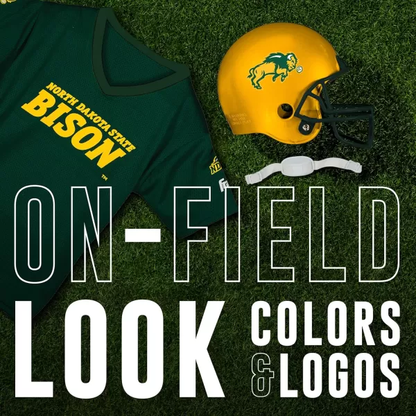 Franklin Sports NCAA Kids Football Helmet  Jersey Sets  College Uniform  Helmet Sets for Boys ampamp GirlsToy Kids Costume SetNorth Dakota State Bison