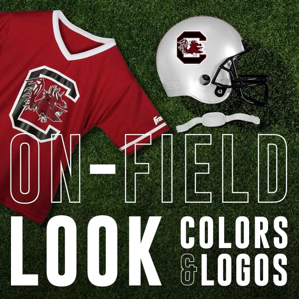 Franklin Sports NCAA Kids Football Helmet  Jersey Sets  College Uniform  Helmet Sets for Boys ampamp GirlsToy Kids Costume SetSouth Carolina Gamecocks