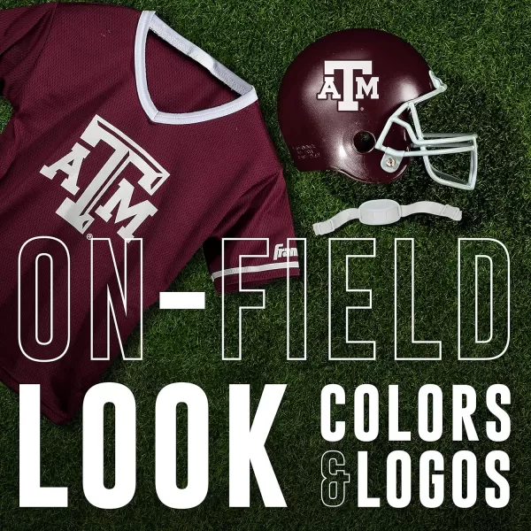Franklin Sports NCAA Kids Football Helmet  Jersey Sets  College Uniform  Helmet Sets for Boys ampamp GirlsToy Kids Costume SetTexas AM Aggies