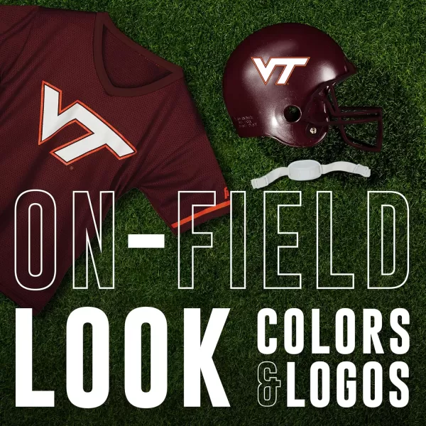 Franklin Sports NCAA Kids Football Helmet  Jersey Sets  College Uniform  Helmet Sets for Boys ampamp GirlsToy Kids Costume SetVirginia Tech Hokies