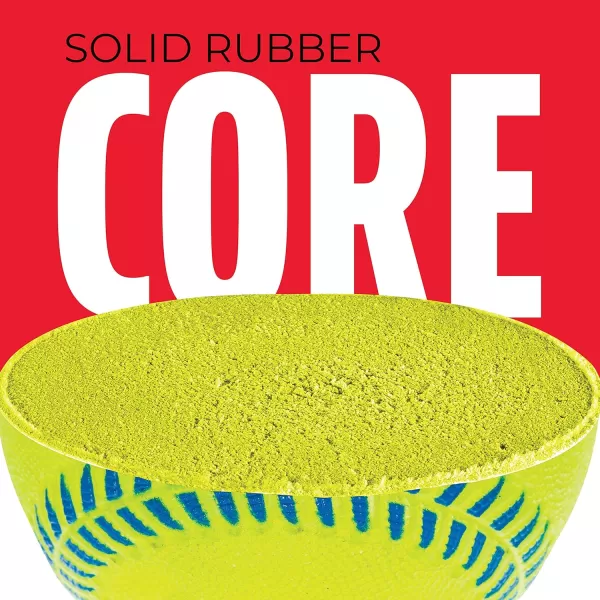 Franklin Sports  Pro Brite  Neon Rubber Teeball  MLB  Youth Tball  Baseball  Softball  Indoor ampamp Outdoor Use2 pack