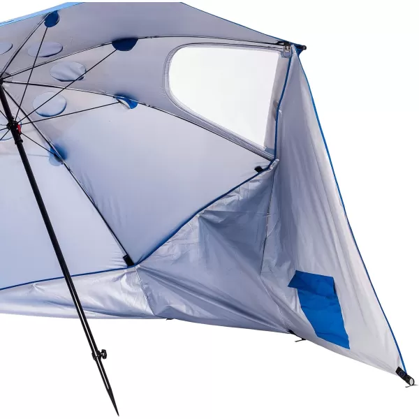 Franklin Sports Sideline 8 Sunblocker  Sports Bench Shade Umbrella  MultiUse  Ideal for Team Sideline Shade with UV and Rain Protection  Franklin QuikSet Shelter