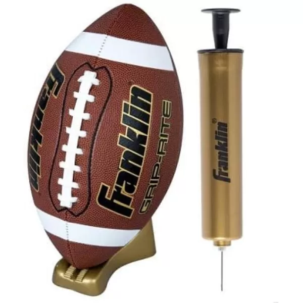 Franklin Sports GripRite Gold Pump and Tee Football SetJunior