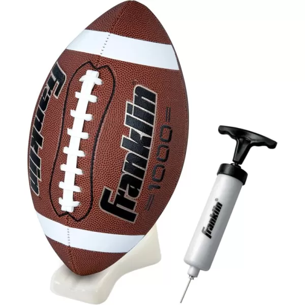 Franklin Sports GripRite Gold Pump and Tee Football SetOfficial