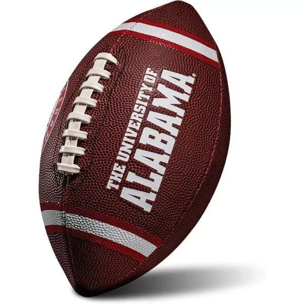 Franklin Sports Kids NCAA Youth Football  Official College Team Football with Team Logos  Junior Size FootballAlabama Crimson Tide
