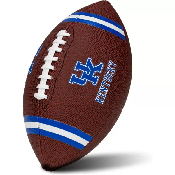 Franklin Sports Kids NCAA Youth Football  Official College Team Football with Team Logos  Junior Size FootballKentucky Wildcats