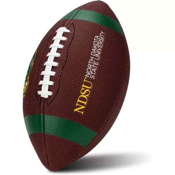 Franklin Sports Kids NCAA Youth Football  Official College Team Football with Team Logos  Junior Size FootballNorth Dakota State Bison