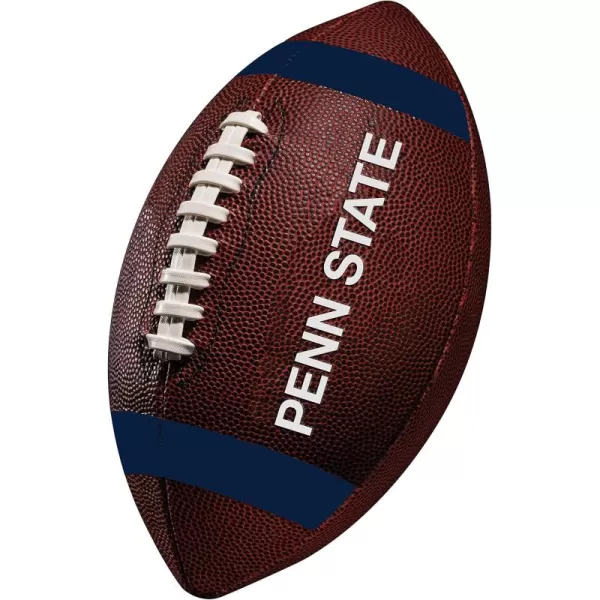 Franklin Sports Kids NCAA Youth Football  Official College Team Football with Team Logos  Junior Size FootballPenn State Nittany Lions