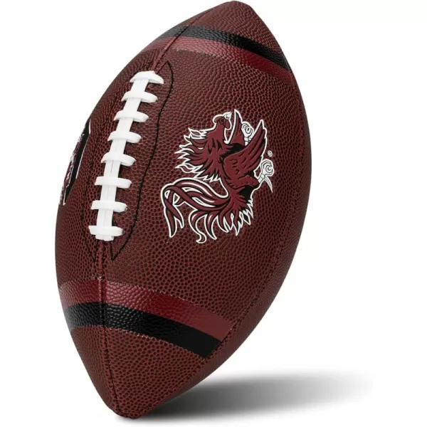 Franklin Sports Kids NCAA Youth Football  Official College Team Football with Team Logos  Junior Size FootballSouth Carolina Gamecocks