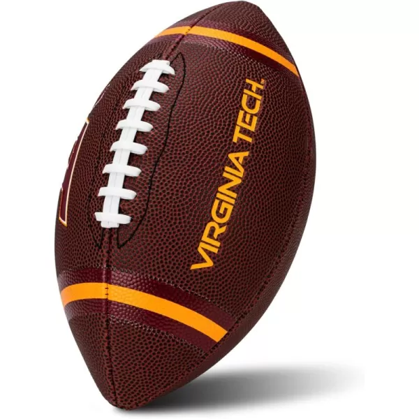 Franklin Sports Kids NCAA Youth Football  Official College Team Football with Team Logos  Junior Size FootballVirginia Tech Hokies
