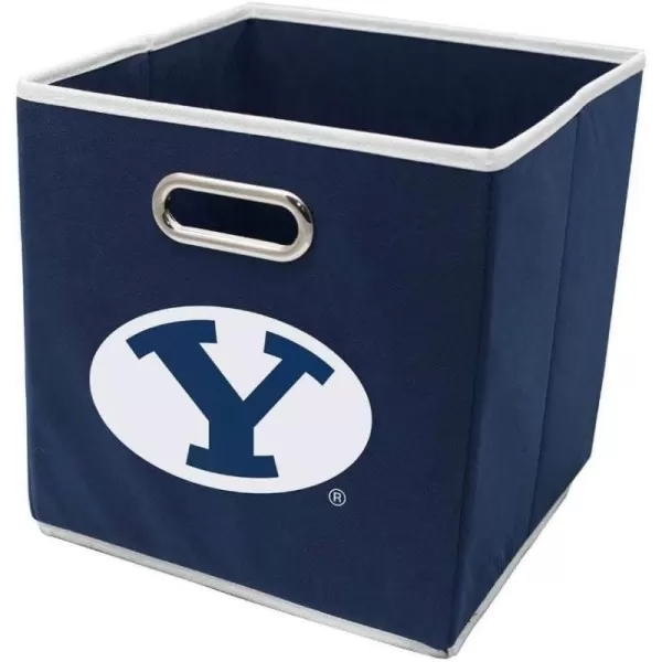 Franklin Sports NCAA College Team Fabric Storage Cubes Made to Fit Storage Bin Organizers 11x105x105Brigham Young