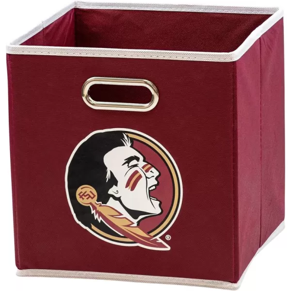 Franklin Sports NCAA College Team Fabric Storage Cubes Made to Fit Storage Bin Organizers 11x105x105Florida State Seminoles