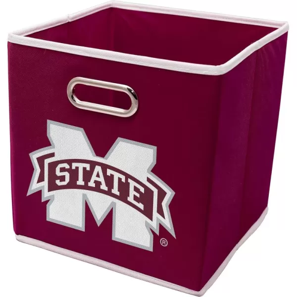 Franklin Sports NCAA College Team Fabric Storage Cubes Made to Fit Storage Bin Organizers 11x105x105Mississippi State Bulldogs