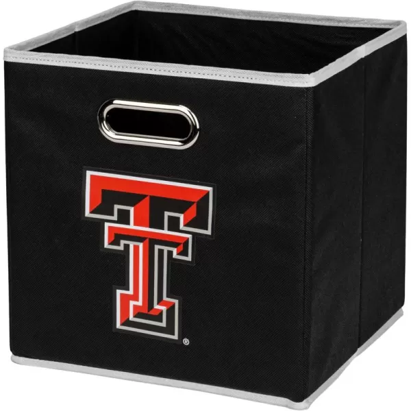Franklin Sports NCAA College Team Fabric Storage Cubes Made to Fit Storage Bin Organizers 11x105x105Texas Tech Red Raiders
