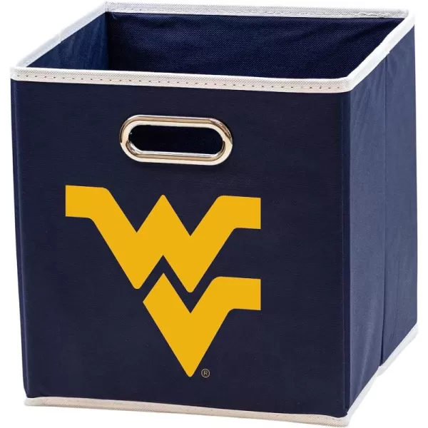 Franklin Sports NCAA College Team Fabric Storage Cubes Made to Fit Storage Bin Organizers 11x105x105West virginia mountaineers