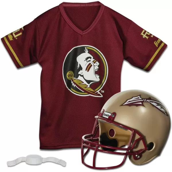 Franklin Sports NCAA Kids Football Helmet  Jersey Sets  College Uniform  Helmet Sets for Boys ampamp GirlsToy Kids Costume SetFlorida State Seminoles